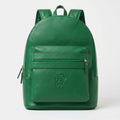 Premium Emeral Green Leather Backpack | Stylish Everyday Travel Bag
